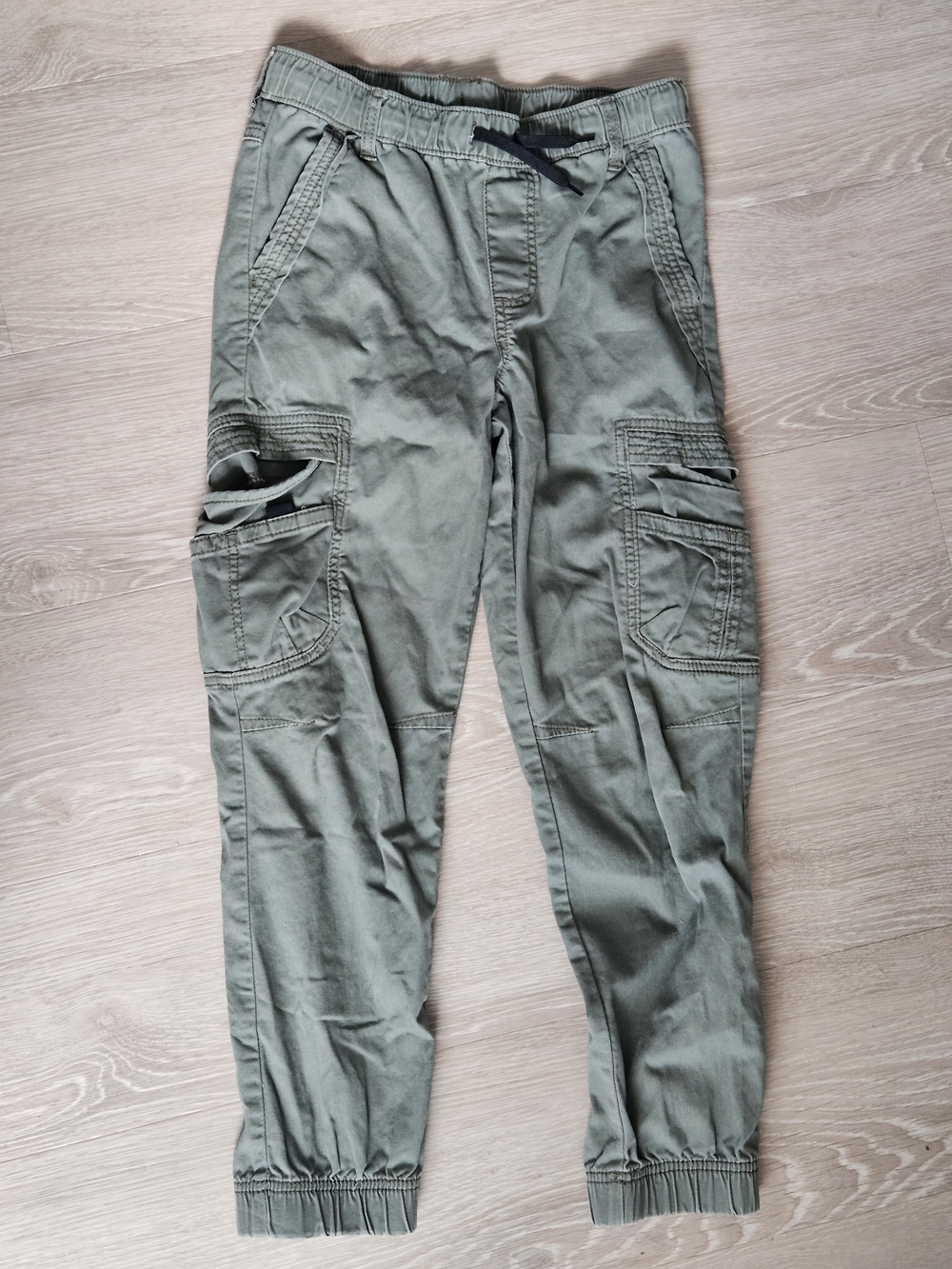 Wrangler Olive Green Cargo Joggers for Kids